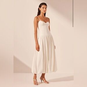 Shona Joy Vento Bustier Bubble Midi Dress